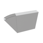 Folding paper packaging box mockup