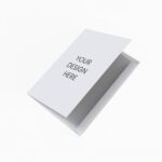 Folding greeting card mockup