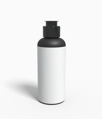 Bottles plastic product label mockup 504470