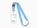 Lanyard with ID badge mockup