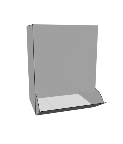 Rotating side opening paper box mockup