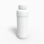 Bottles plastic product label mockup 503400