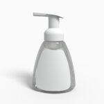 Bottles plastic product label mockup 504460