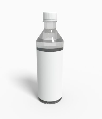 Bottles plastic cylindrical mockup 504200