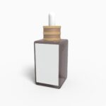 Bottles glass product label mockup 502810