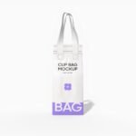 Cup takeaway bag mockup