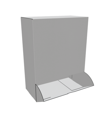 Interlocking clasp rotating flip box mockup