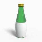 Bottles glass bottles product label mockup