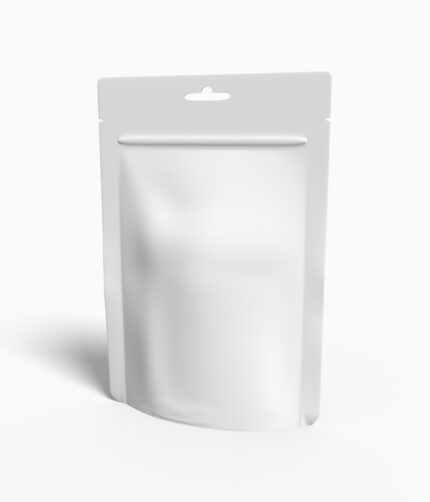 Flexible packaging stand up pouches mylar bag mockup 601360