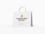 Paper shopping bag mockup