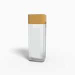 Square jar plastic cans can mockup 504050