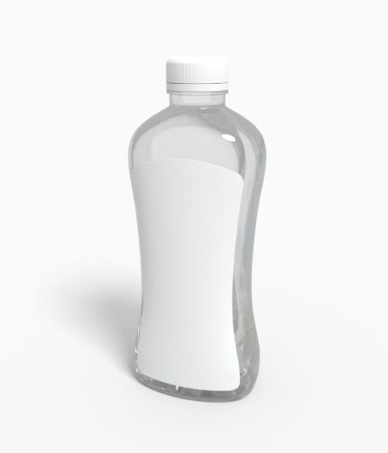 Bottles plastic product label mockup 502340