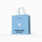 Fabric shopping bag mockup