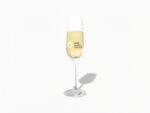Luxury drinking glasses mockup