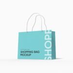 Luxury shopping bag mockup