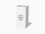 Slim paper shopping bag mockup