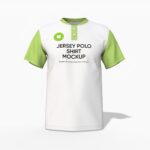 Jersey polo shirt mockup