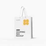 Small shopping bag mockup