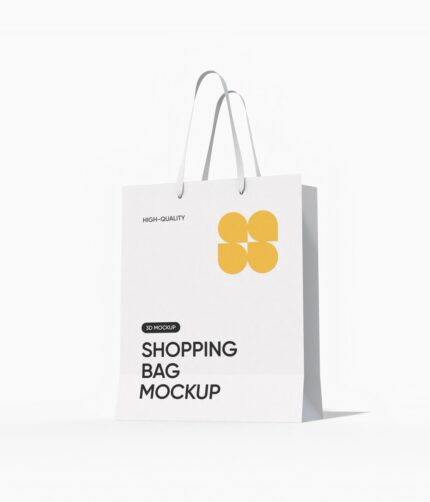 Small shopping bag mockup