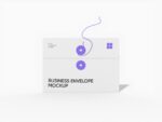 Business envelope mockup