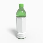 Plastic bottles cylindrical bottles product label mockup 504290