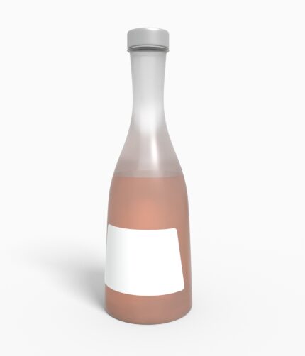 Bottles glass product label mockup 504130
