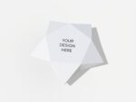 Folding star box mockup