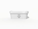650ml plastic box mockup