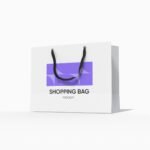Luxury shopping bag mockup