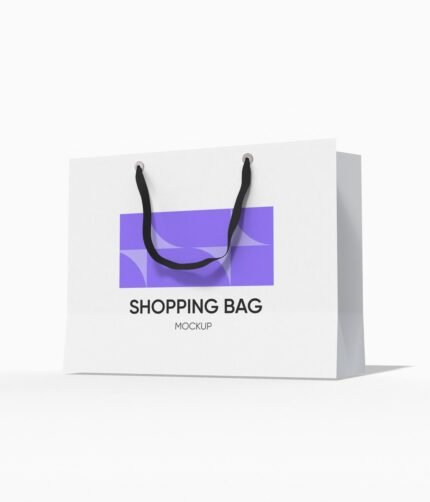 Luxury shopping bag mockup