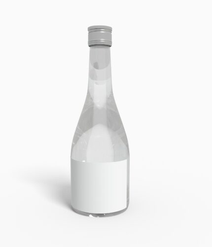 Bottles glass product label mockup 502830