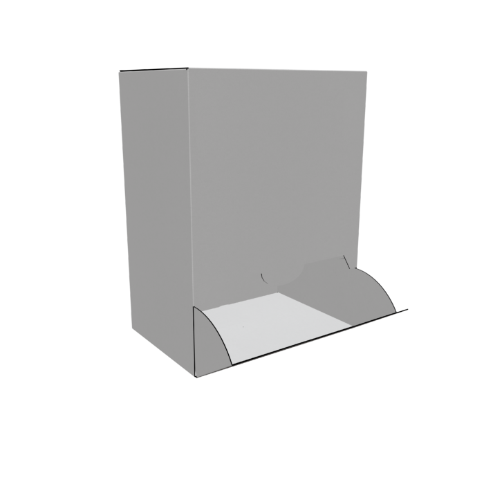 Interlocking clasp rotating flip box mockup