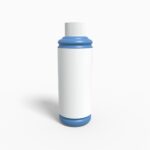 Bottles plastic product label mockup 503880