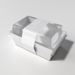 Burger box with lid mockup