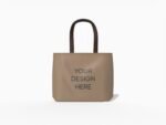 Oversized shopping bag mockup