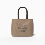 Oversized shopping bag mockup