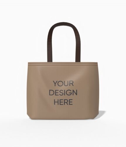 Oversized shopping bag mockup
