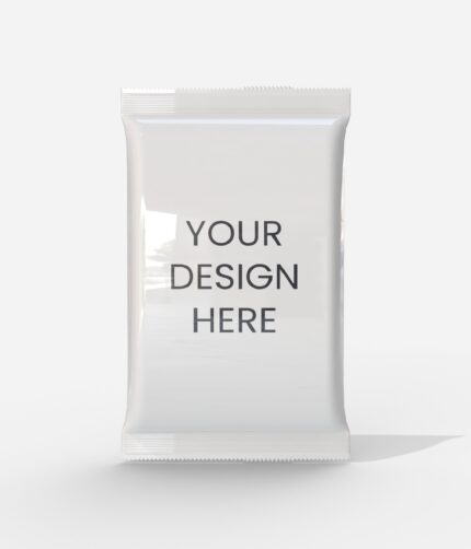 Flexible packaging pillow pouch sachet mockup 430030