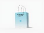 Small luxury shopping bag mockup