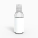 Bottles plastic product label mockup 502690