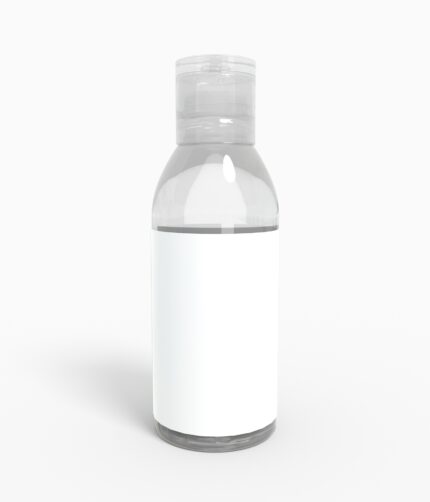 Bottles plastic product label mockup 502690