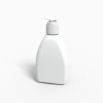 Bottles plastic product label mockup 503310