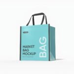 Small shopping bag mockup