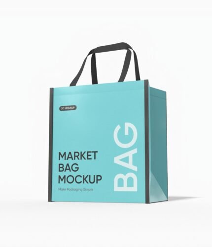 Small shopping bag mockup