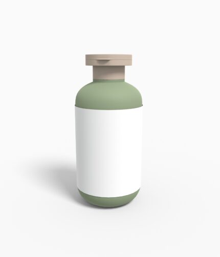Bottles plastic product label mockup 503250