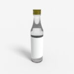 Bottles glass product label mockup 501860