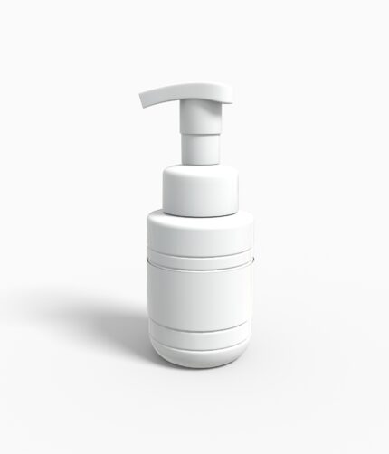 Bottles plastic product label mockup 503850