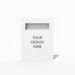 Straight tuck end box with window mockup