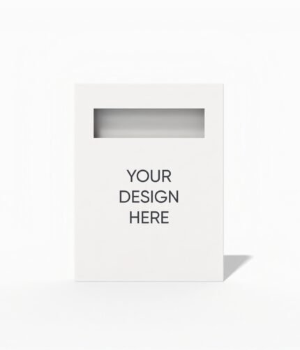 Straight tuck end box with window mockup