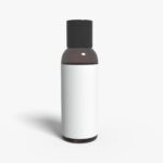Bottles plastic product label mockup 501850